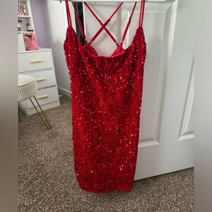 Red Lucy In The Sky Homecoming Dress